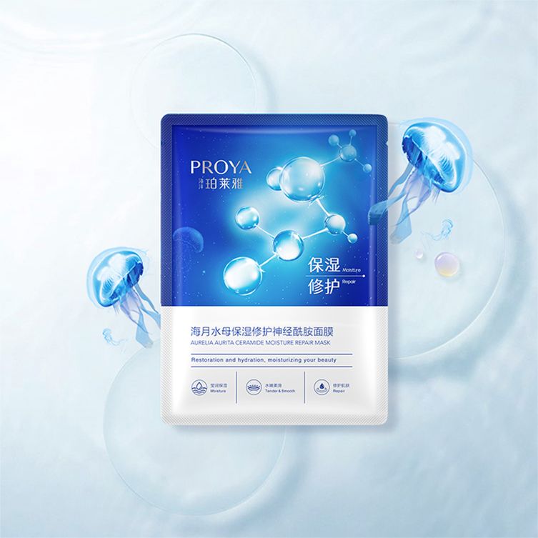 必赢官方海月水母保湿修护神经酰胺面膜
